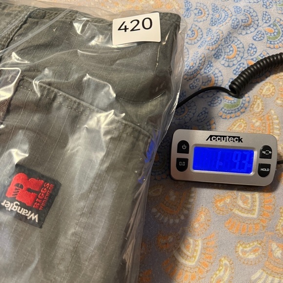 Wrangler x Riggs Workwear Ripstop Carpenter Pants Size 36 x 33 Green Cotton Work - Picture 12 of 12